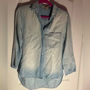 Cloth & Stone Sky Blue Collared Shirt